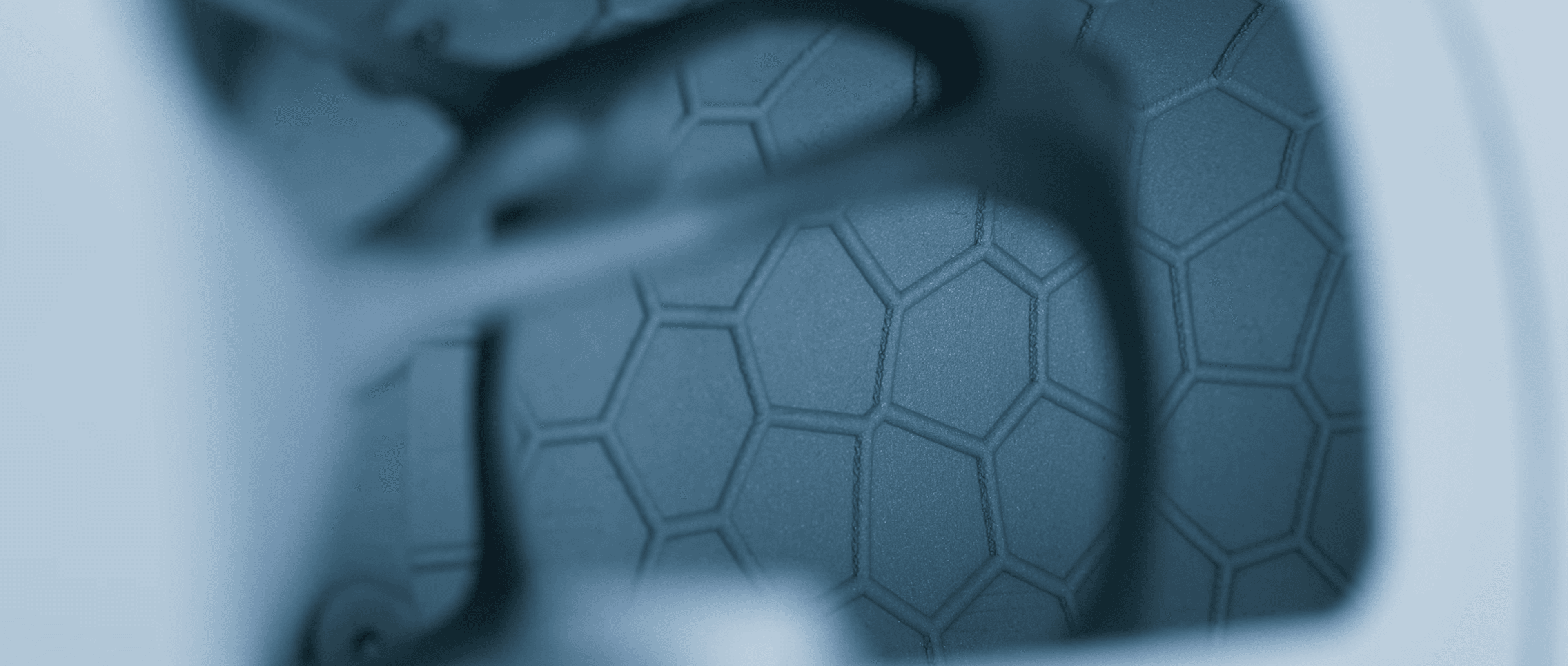 close up of a 3d printed object